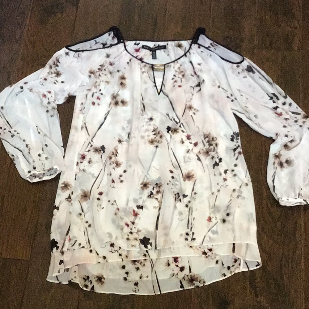 White House Black Market Cold Shoulder Blouse